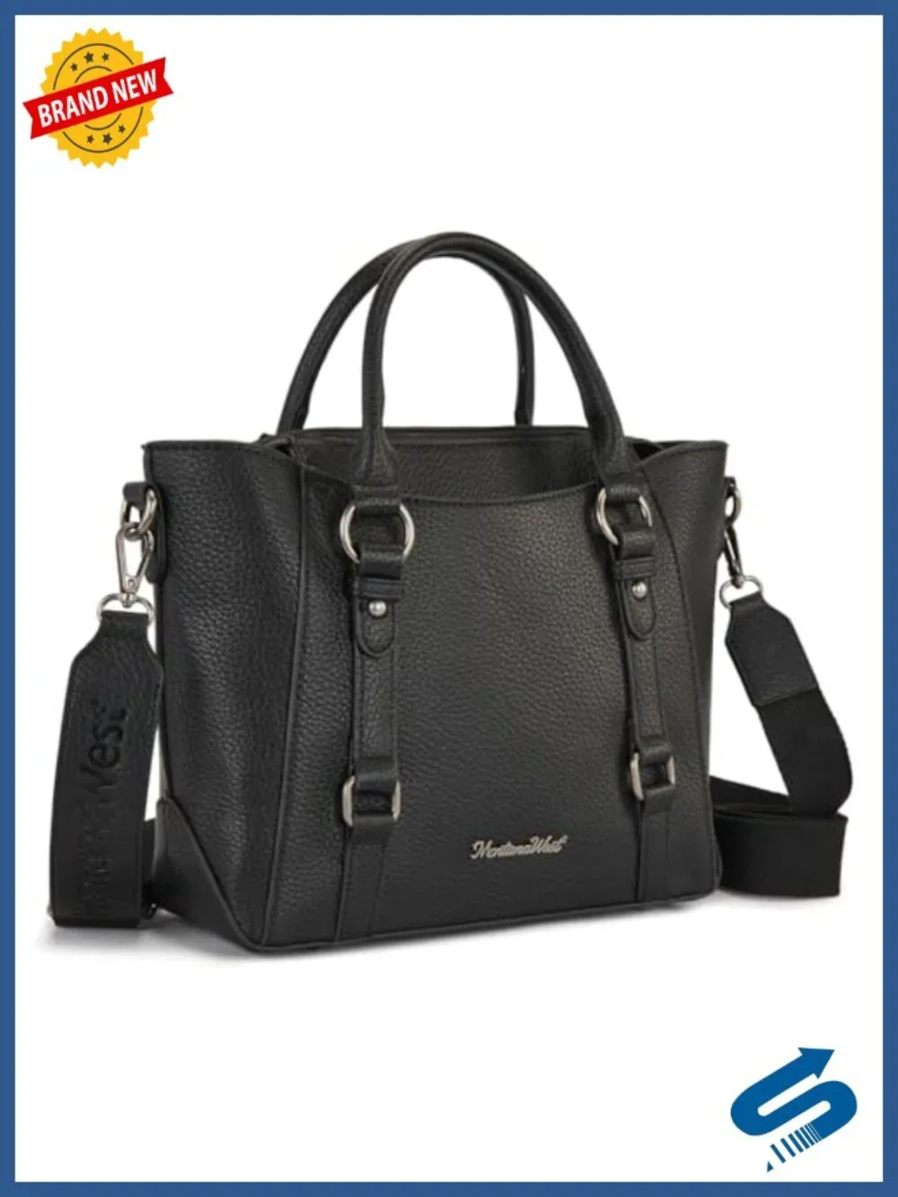 Vegan Leather Small Tote Bag Women Top Handle Crossbody Purse